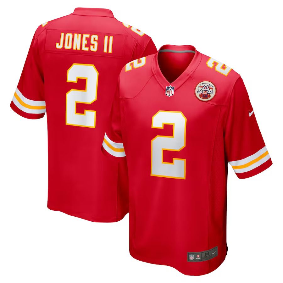 Men Kansas City Chiefs #2 Ronald Jones II Nike Red Game NFL Jersey